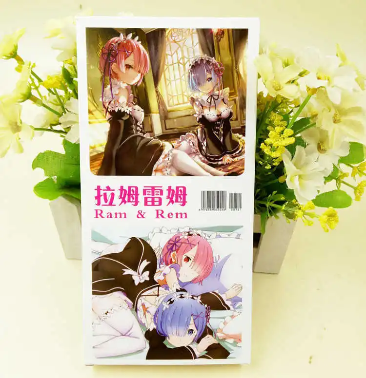 Аниме Re: Zero Hajimeru Isekai Seikatsu открытка поздравительная открытка с сообщением Рождественский подарок игрушки для детей