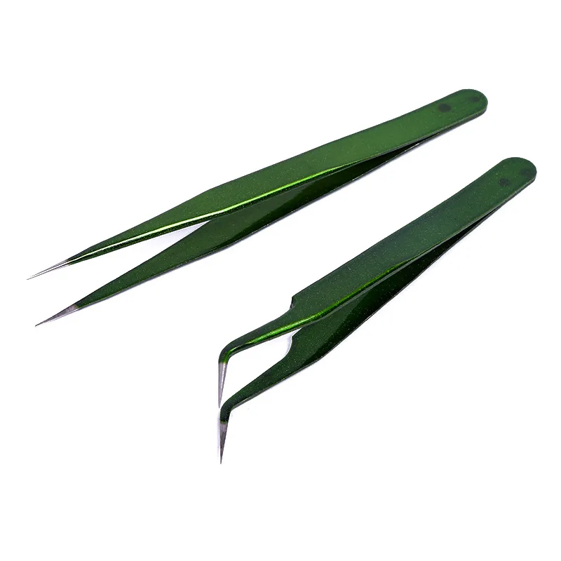 2 шт./компл. прямая изогнутая ресница пинцет удлинитель Кусачка из нержавеющей