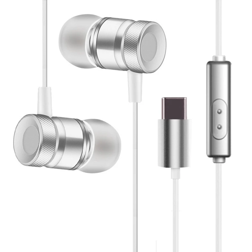 Aibesser usb Тип C в ухо комплект аудио-наушников Модный изысканный USB-C тип-c handsfree