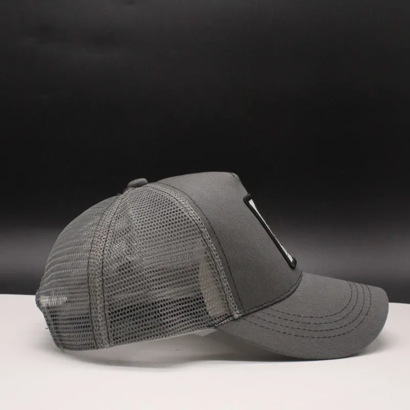 От комаров verano hombres moda oso bordado Hip Hop sombrero mujeres al aire libre de algodón transpirable hueso camionero Gorras