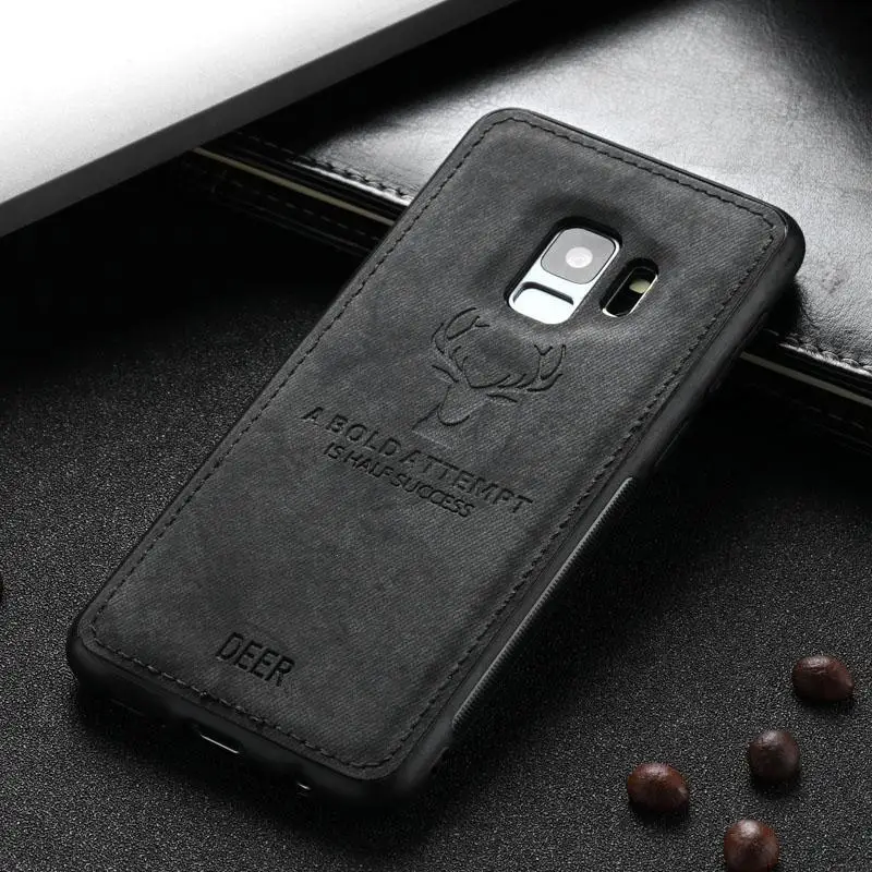 Тканевый чехол с оленем для Samsung Galaxy J6 2018 J4 J8 Plus мягкий силиконовый накладка A7 A6 A8