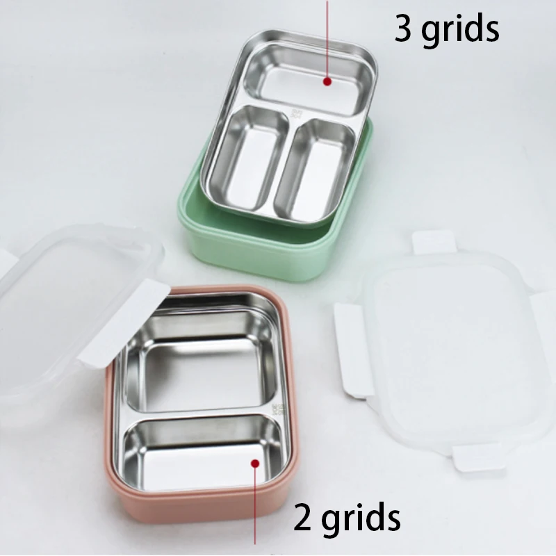 Вместительный Ланч бокс из нержавеющей стали Bento коробка портативные обеденные