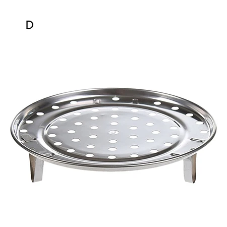 Stainless Steel Round Steamer Tray 20/22/24/26cm Convient Three-Leg Steamer Dumpling Tray Kitchenware Cooking Tools - Цвет: 26cm