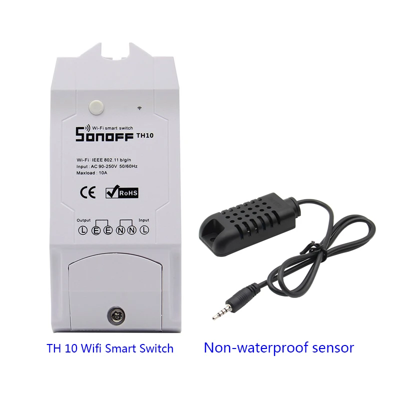 Набор1 Sonoff TH16/TH10 умный переключатель Wi-Fi Мониторинг температуры и влажности Wifi умный переключатель домашней автоматизации работа с Alexa Google Home - Комплект: Набор1