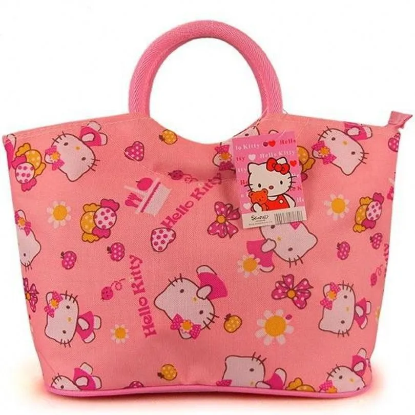 2017 повседневная женская сумка-шоппер с рисунком Hello Kitty милая дизайнерская