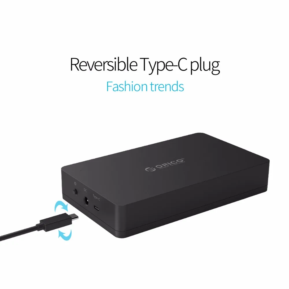 Корпус жесткого диска ORICO 3 5 дюйма type C внешний корпус SATA USB3.1 для дюймового и