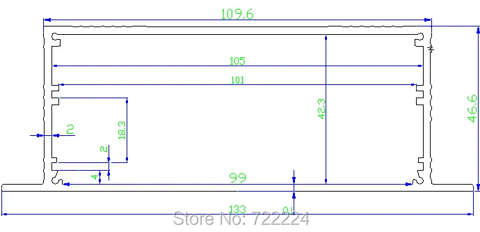 Алюминиевый настенный усилитель мощности 133*46*150 мм | Инструменты