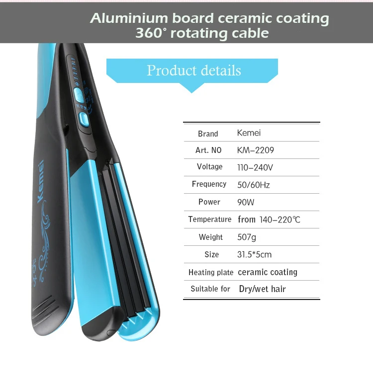 Выпрямитель для волос 2 в 1 110 240 В|kemei hair straightener|hair straightenerhair straightener professional |