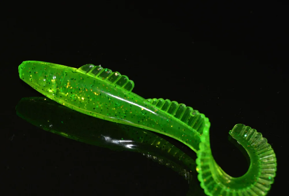 

30PCS Fishing soft Lure Jig Fish Lure Baits curving Tail 8.5cm/5g Free shipping