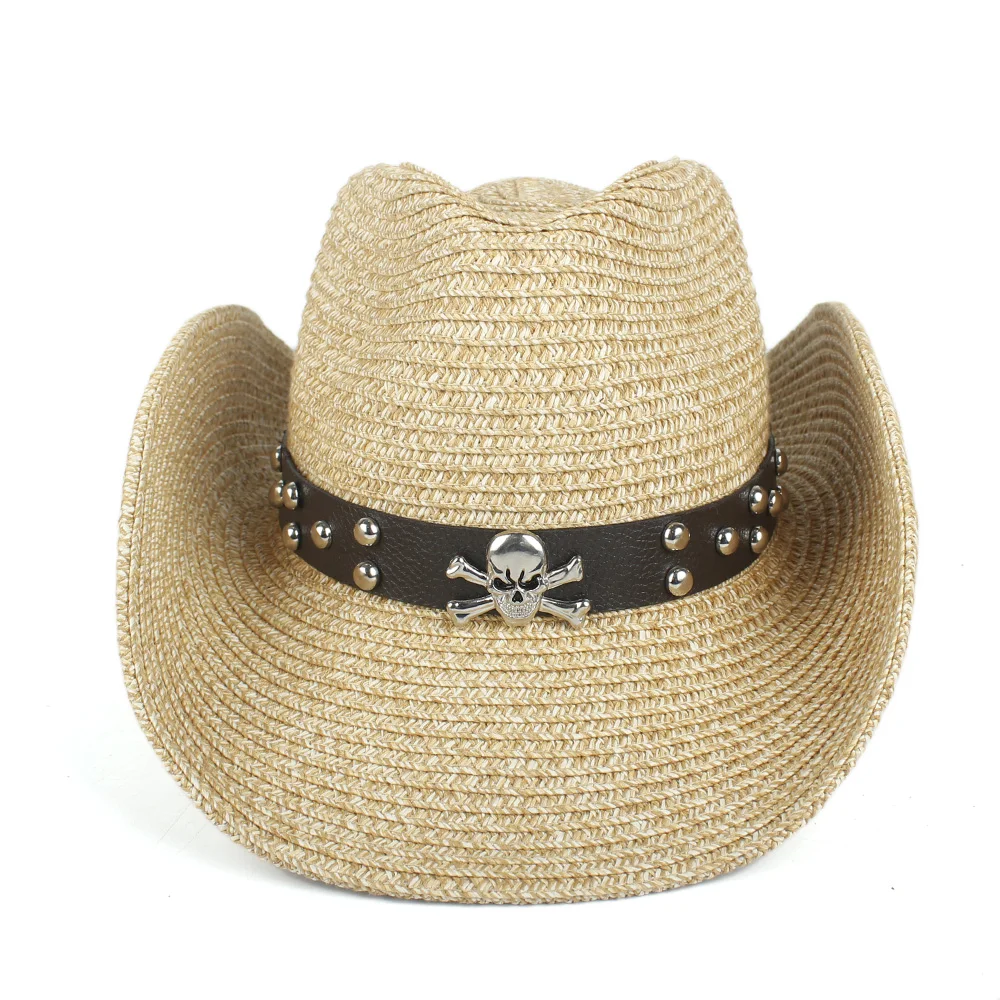 2019 летняя соломенная Мужская и Женская Ковбойская шляпа в западном стиле