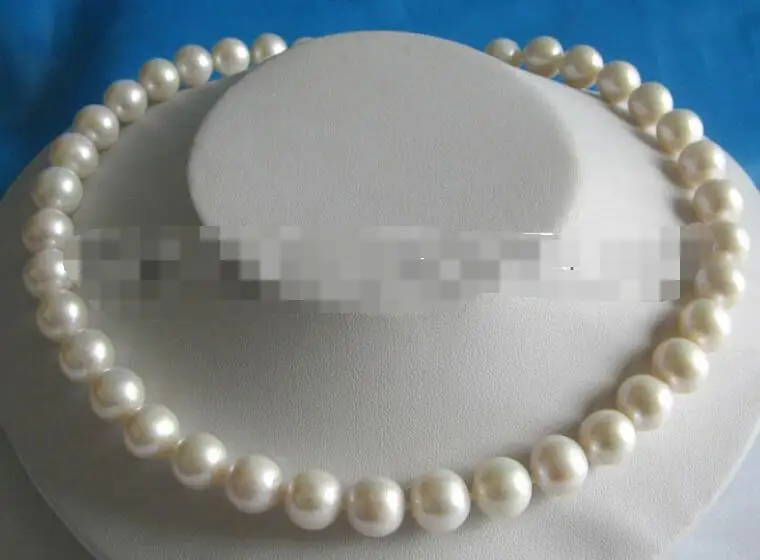 P1057-AAAA 17.5 &quot11-12 мм круглой белый пресноводный жемчуг necklace-14k золото | Украшения и