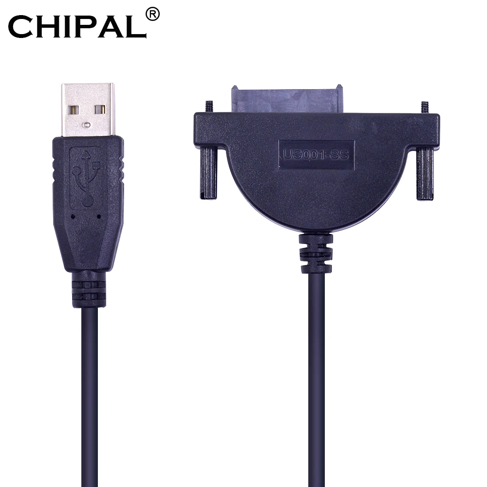 CHIPAL светодиодный индикатор USB 2 0 до 7 + 6 13Pin Mini SATA II Кабель адаптер для ноутбука CD ROM