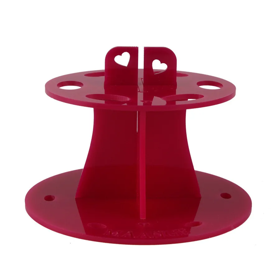 Хит продаж 6 отверстий Овальный держатель кистей для макияжа сушилка органайзер