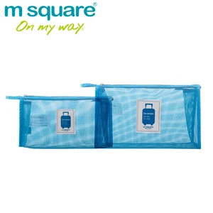 M квадратная сетчатая дорожная косметичка для женщин, косметичка, органайзер, косметичка, Органайзер