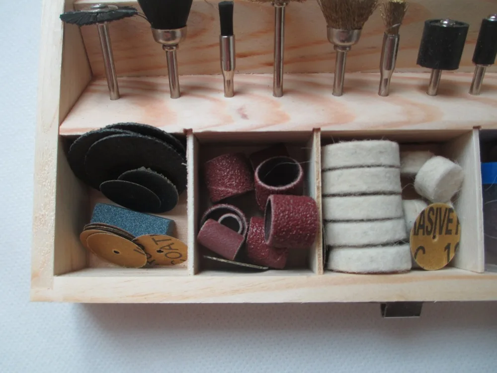 Электрические инструменты 100 шт./компл. набор аксессуаров для деревянных коробок