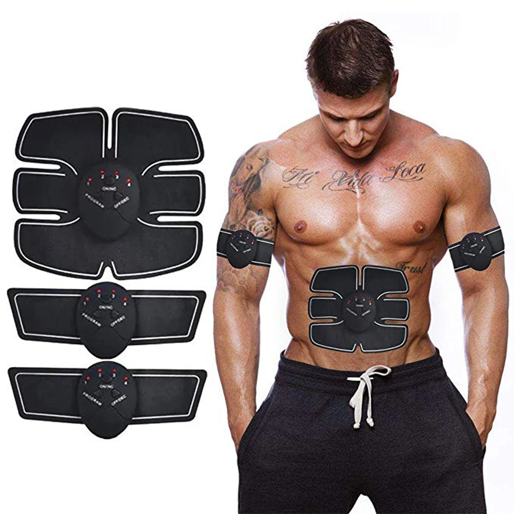 

Muscle Stimulator Body Slimming Shaper Machine Muscle Exerciser Abdominal Training Fat Burning Body Building Fitness Massager