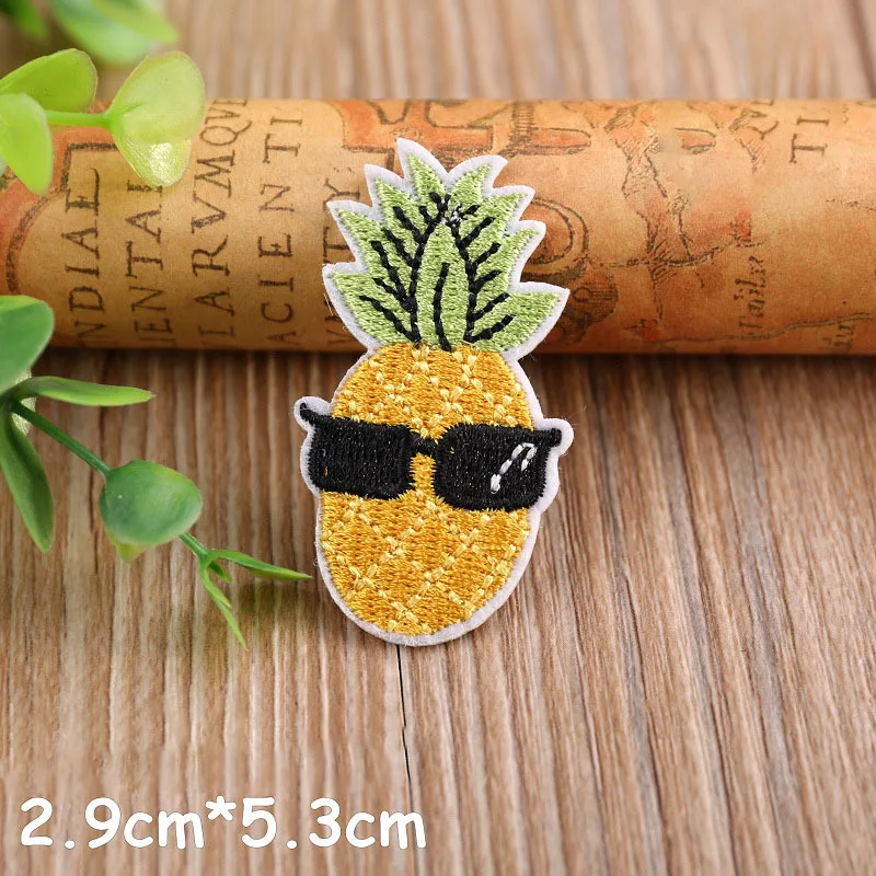 1 шт. ананас вышивка пластырь теплопередача железо на шитье патчи для DIY футболка