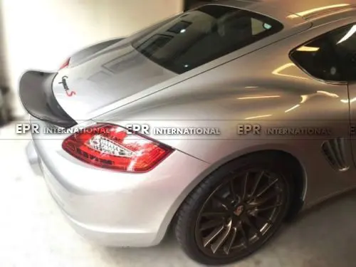 FRP стекловолокно EP стиль задний спойлер Duckbil для Porsche 2006-2012 Cayman 987(Boxster S need cayman спойлер крепление) Автомобильный Стайлинг