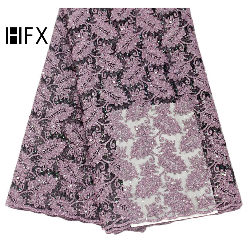 Африканские кружева блёстки Вышивка текстильная кружевная ткань Высокое