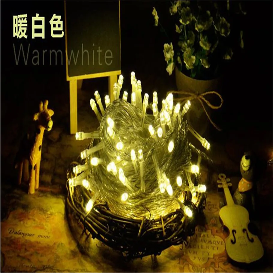 Светодиодная гирлянда водонепроницаемая 220 В 10 м|string lights|led string lights10m led lights |