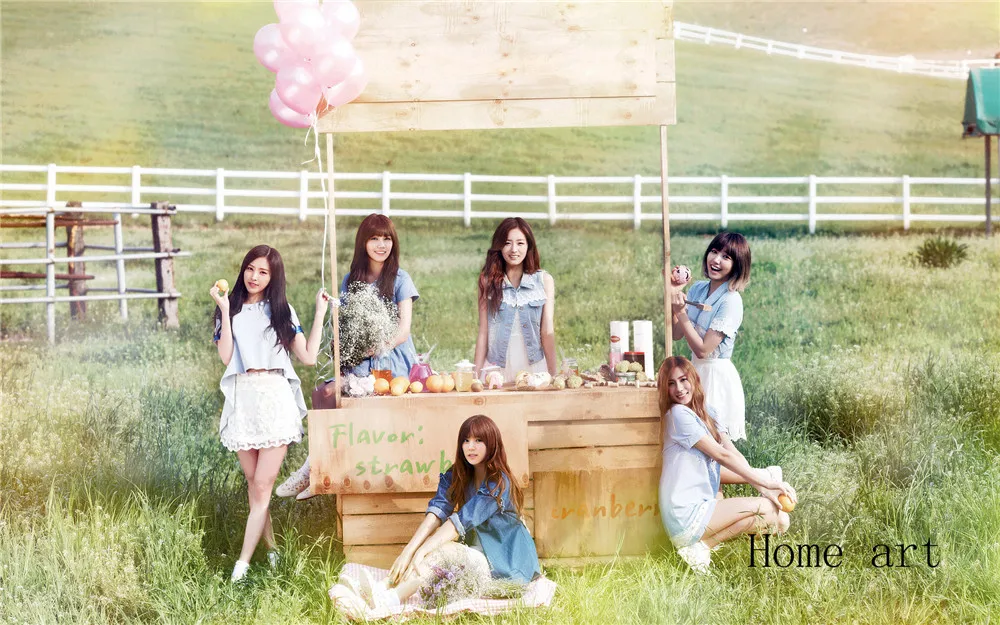 Обои Apink k pop прозрачные наклейки на стену украшение для дома хорошее качество