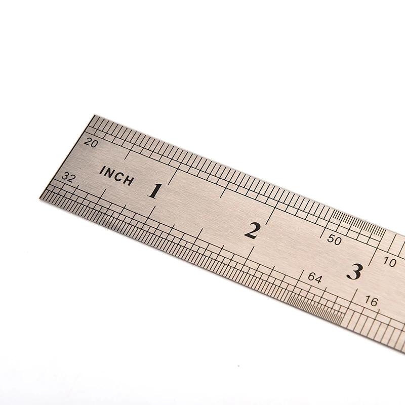 

1Pc Stainless Steel Metal Ruler 15/20/30/40cm Metric Rule Precision Double Sided Measuring Tool School & Educational Supplies