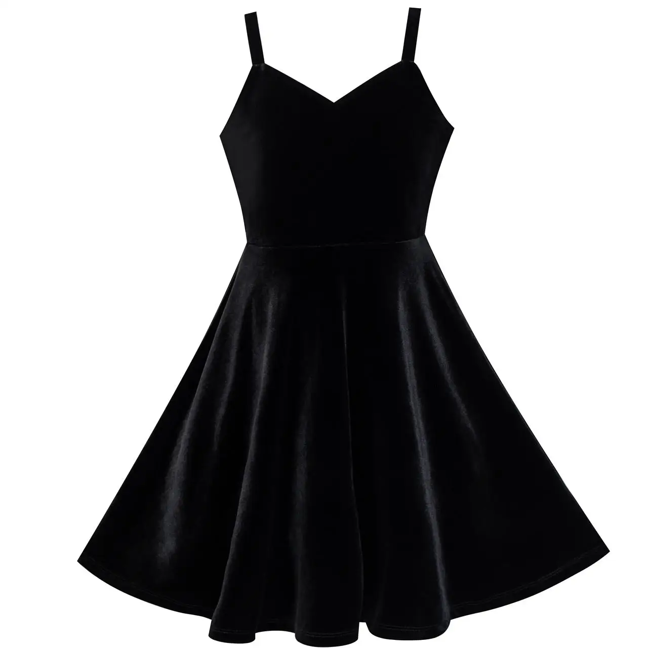 Sunny Fashion платья для девочек Ремень танк бархатный Вечеринка Принцесса Sundress 2020