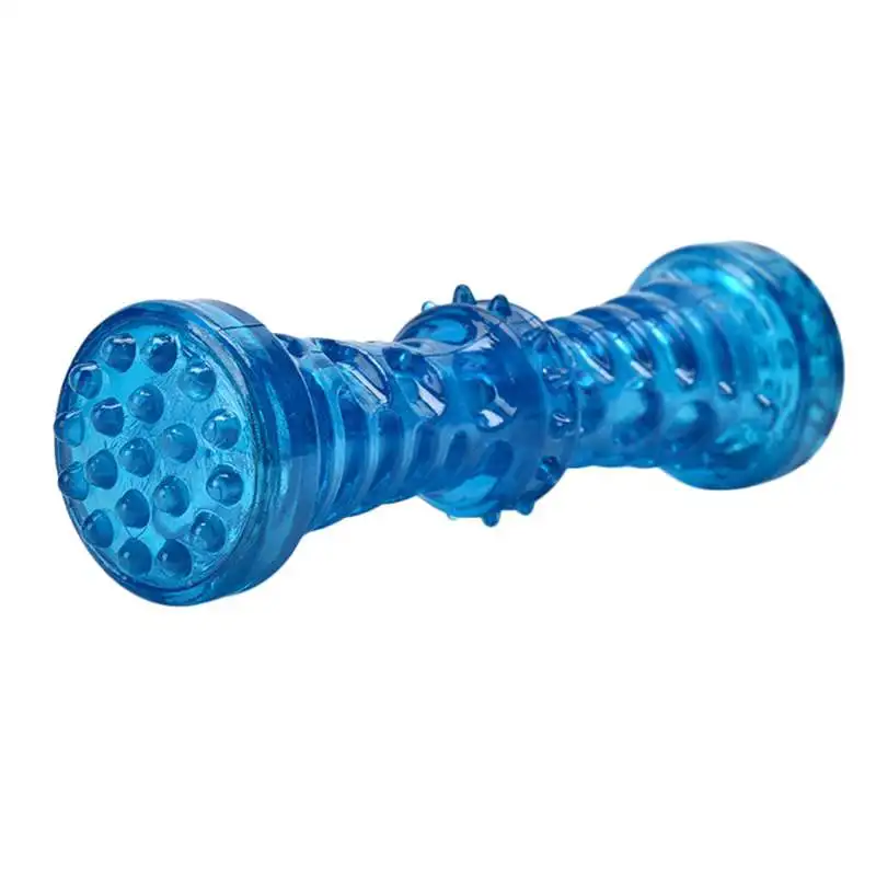 Blue Новинка, игрушка для домашних животных с пищащими костями, TPR, молярная игрушка для собак, пищащая пищалка, интерактивная обучающая игрушка для домашних животных, кошек, щенков, игрушка для прорезывания зубов - Цвет: Blue