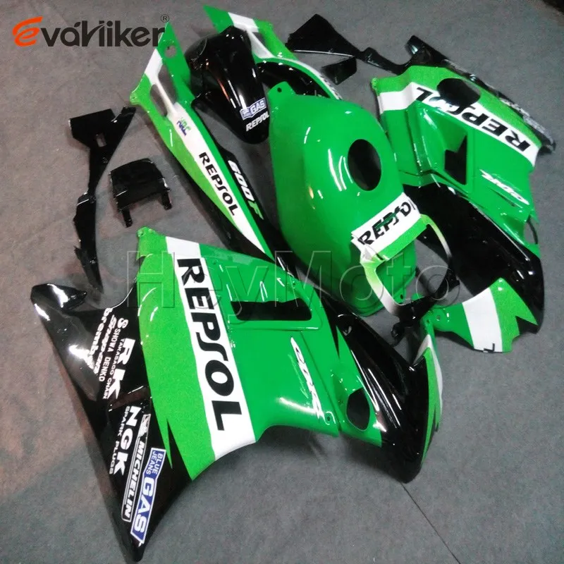 ABS Комплект пластиковых деталей кузова для CBR600F2 1991 1992 1993 1994 CBR600RR F2 Желтый