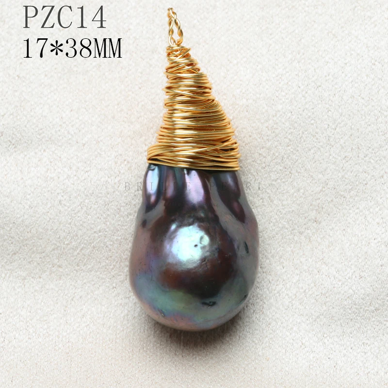 Подвеска из натурального жемчуга ручной работы кулон в виде Будды с зеленым