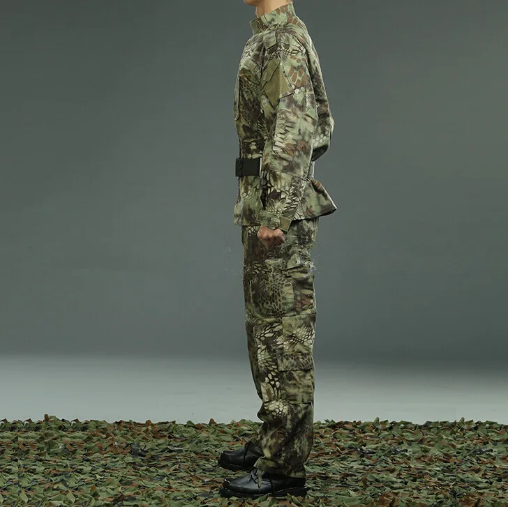 New men's/women's sports outdoor long-sleeved training camouflage smock sportswear python coat pants sets yun054 | Спорт и