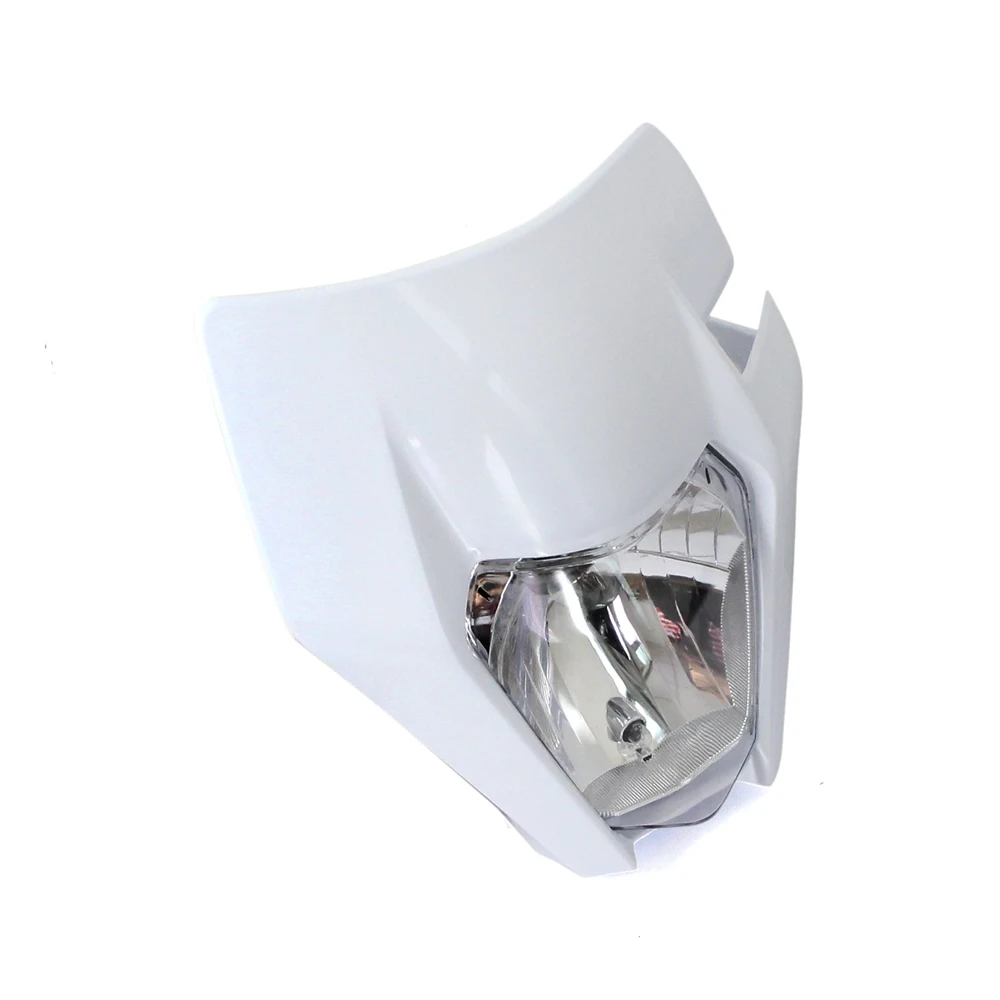 Маска для обтекателя фар для велосипеда грязи Emark для KTM SXF SX XCW XC EXC XCF 125-500 шесть дней эндуро 7/" Руль управления для рук - Цвет: 036 White Headight