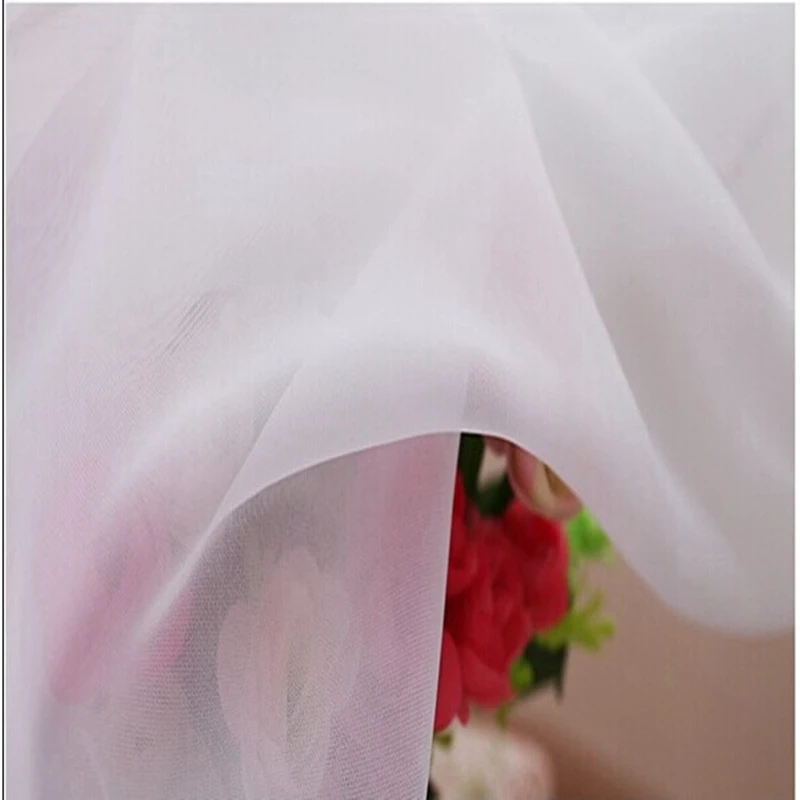 Модные белые занавески готовые на окна вуаль тюль занавеска гостиной украшение