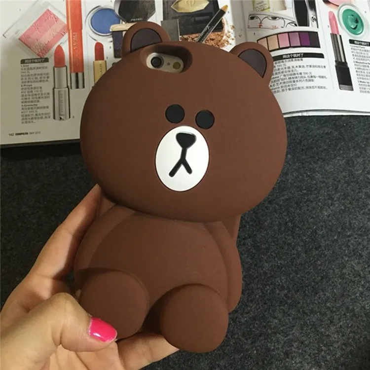 3D стильная футболка с изображением персонажей видеоигр Сумка-медведь для iPhone 5 C 5S