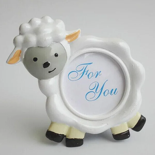 

16pcs/Lot NEW ARRIVAL Lovely Sheep Design Picture Frame Photo Holder Baby Shower Favors Birthday Party Gift FREE SHIPPING