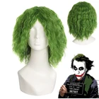 Парик зелёный из фильма Темный рыцарь, косплей-центр Гриль Джокер, Ледер, разделенный зеленый парик, костюмы для косплея, 1:1