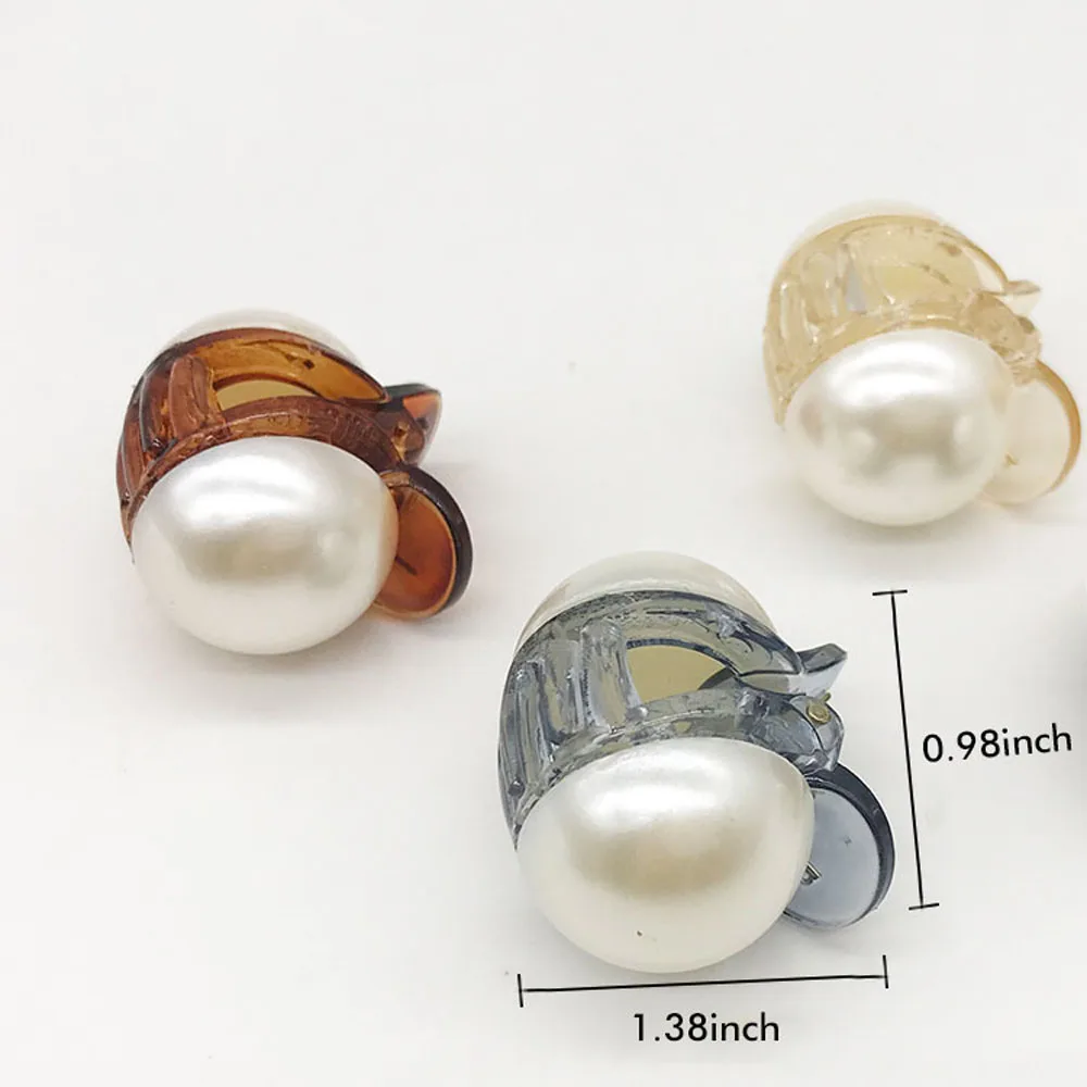 1pcs Fashion Jewelry Girls Mini Crown Hair Claw Imitation Pearl pins Vintage Clips Clamp Gifts for | Украшения и аксессуары