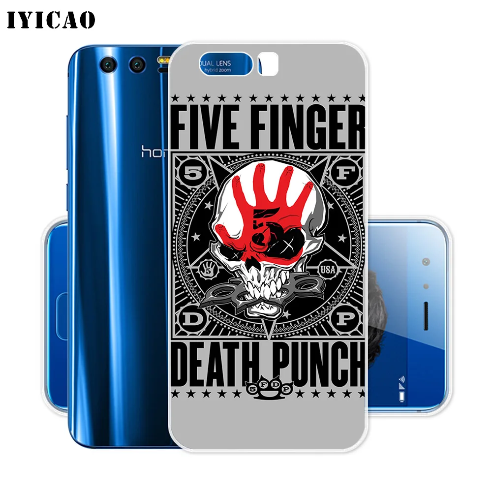 IYICAO Five Finger Death Punch FFDP Soft Silicone Case for Huawei Y9 Y7 Y6 Prime 2018 Honor 8C 8X 8 9 10 Lite 7X 7C 6A 7A Pro | Мобильные