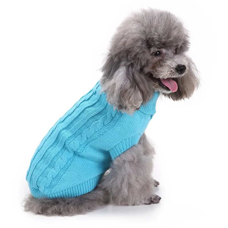 8 цветов свитер для собак щенка для маленьких собак зимние теплые Pet Одежда с принтом в виде собак для йоркширских терьеров и чихуа-Хуа пуловер домашних животных Костюмы ropa perro