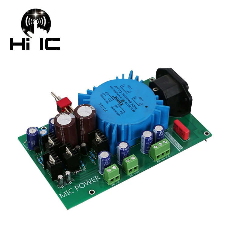Двойное напряжение Регулировка регулятора плата питания для Preamp DAC AMP микрофона