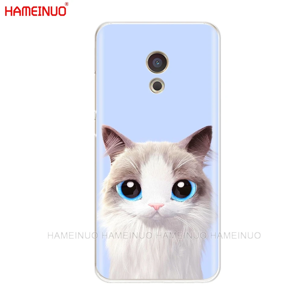 HAMEINUO милый кот пейзаж животных чехол для телефона для Meizu M6 M5 M5S M2 M3 M3S MX4 MX5 MX6 PRO 6 5 U10 U20 Примечание плюс - Цвет: 43557