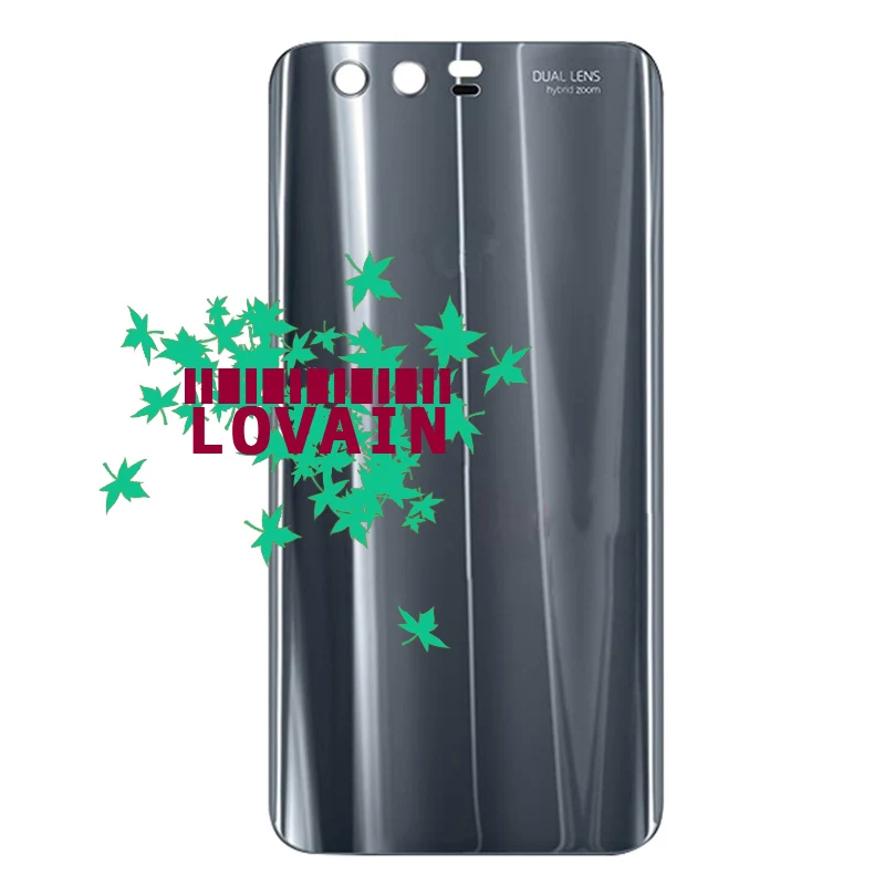 50 шт. DHL бесплатно(проверено) для Huawei Honor 9 Premium STF-L09 Honor9 задняя крышка батарейного отсека стеклянный корпус задняя дверь чехол+ клей