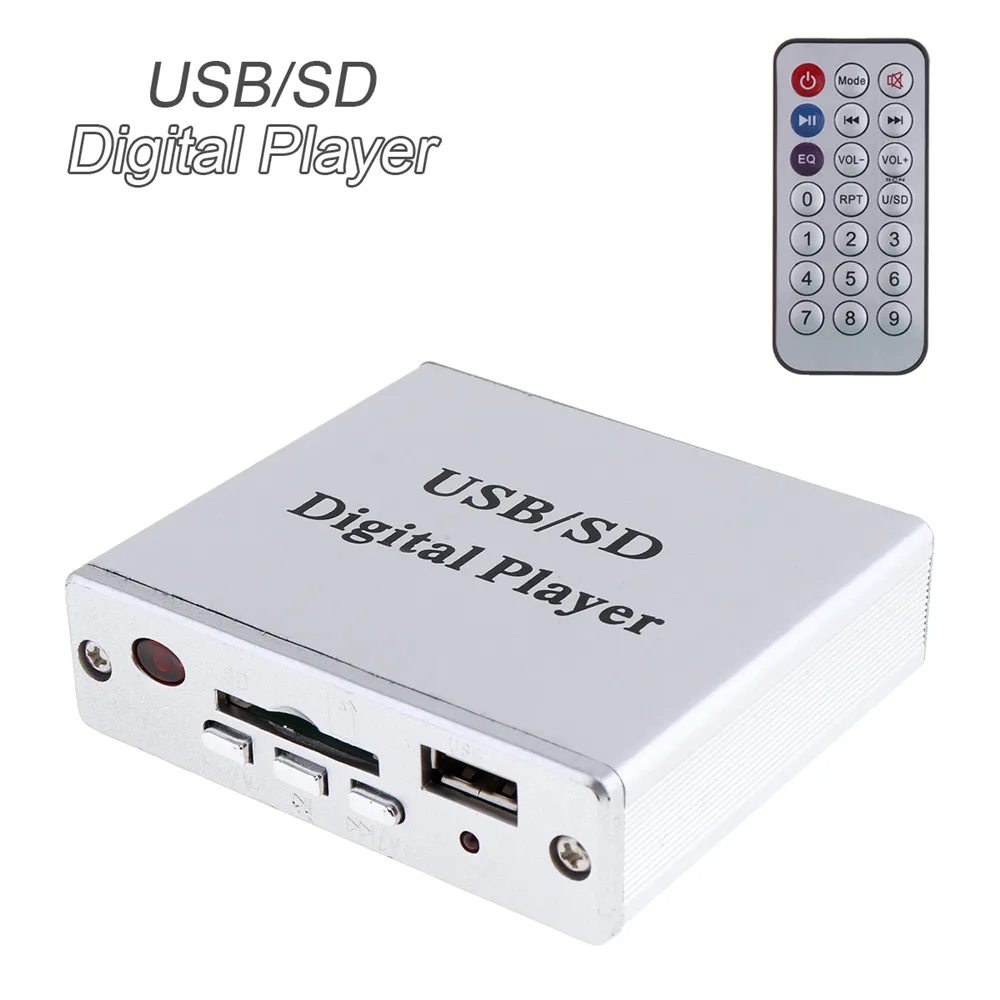 Усилитель мощности 12 в пост. Тока 83x73x23 мм MP3 SD USB аудиоплеер считыватель 3