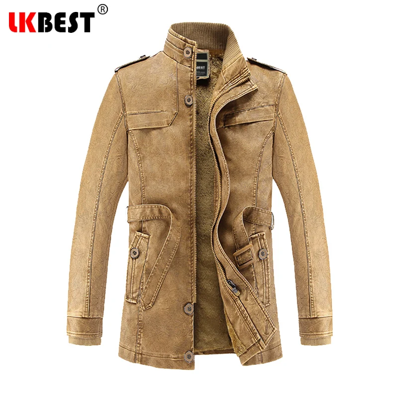 LKBEST 2020 Новая мужская кожаная куртка из искусственной кожи модная мотоциклетная