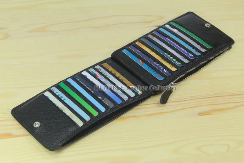 Многофункциональный модный мужской кошелек из 100% воловьей кожи длинный клатч