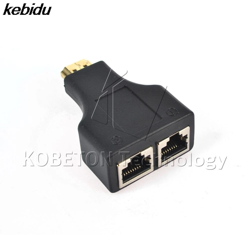 2 шт./компл. совместимому с HDMI к двойной Порты RJ45 сетевой кабель удлинитель по от