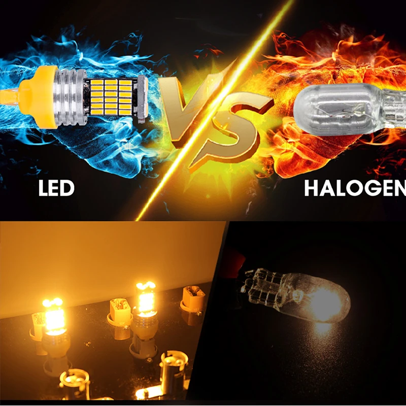 hlxg W21/5W WY21W Led W21W T20 LED 7443 7440 Canbus 4014 Car Light For honda accord 2003 2007/bmw e90/alfa romeo giulietta | Автомобили и