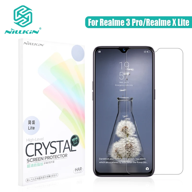 NILLKIN Realme 3 Pro Защитная пленка для экрана HD супер прозрачная защитная Матовая Антибликовая пленка для экрана Realme X Lite 6,3''