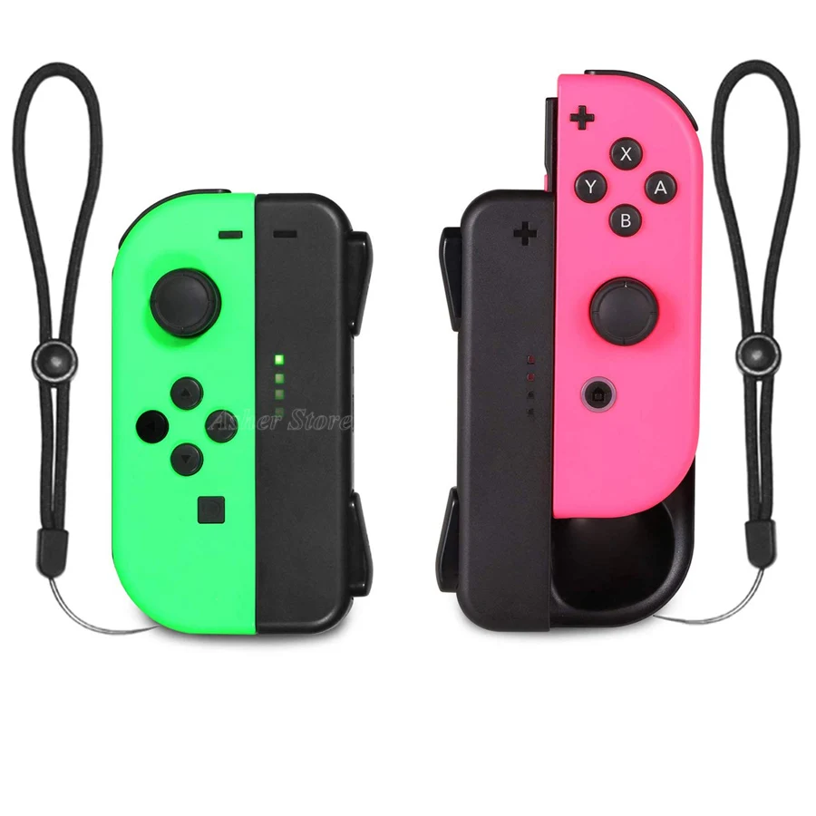 Черный Nintend Switch Joy-con LED Charging Dock Station Handle Grip Mini Charger Holder Stand for Nintendo Switch Joycon Accessories - Цвет: Черный