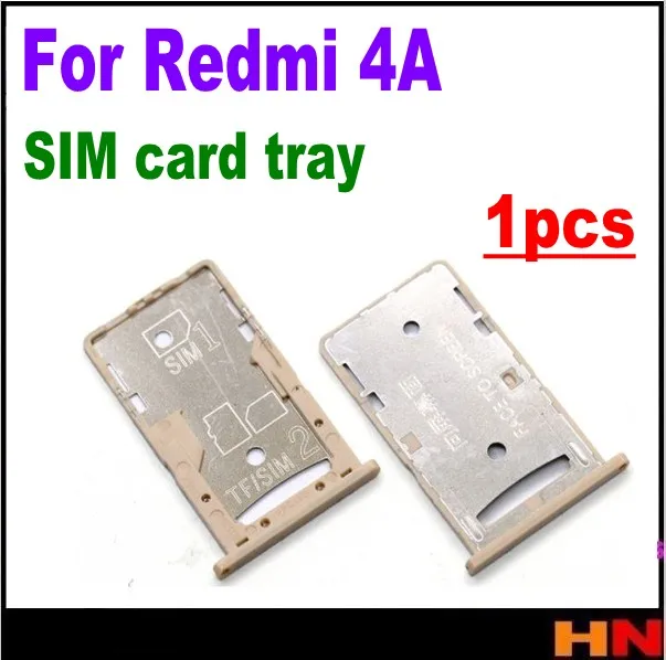 1 шт. для Xiaomi redmi 4A RM4A держатель sim-карты Слот слот лотка контейнер адаптер Золотая